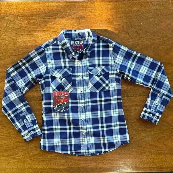 Dixxon “The Crabber” Women’s Flannel Shirt Size Medium New With Tags! - Picture 7 of 16